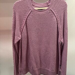 GAP Women's Mauve Crew Neck Sweater